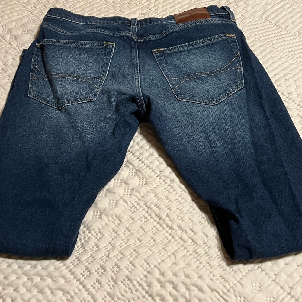 Hollister Skinny Epic Flex Jeans Dark Wash 31x32 Distressed - Picture 6 of 6